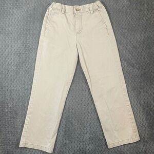 Vineyard Vines Boys Khaki Dress Pants Size 7 Chino Pant Adjustable Waist FLAW